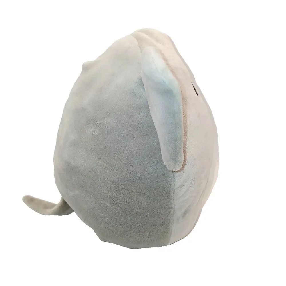 Squishmallows Mila the Elephant Gray Pink Ears Black Embroidered Eyes 8 in